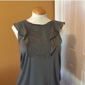 Banana Republic lightweight gray dressy tank small